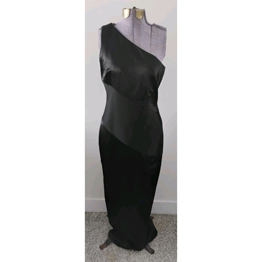 David Meister Black Cocktail Dress Formal Party Gown Full Length 4 Stunning!